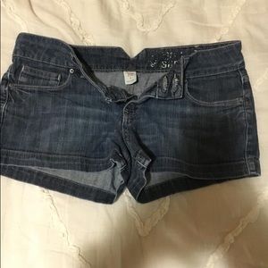 Denim shorts